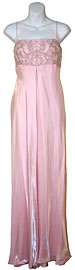 Empire Style Embroidered Evening Dress