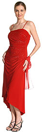 Asymmetric and Rhinestone Formal Dress