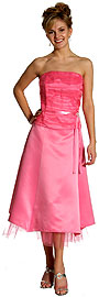 Strapless Princess Cut Two Piece Formal Party Dress