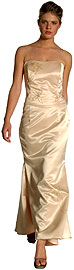 Strapless Floral Beaded Mermaid Cut Formal Prom Dress
