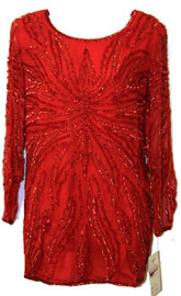 #2925. Sequin Beaded Blouse.