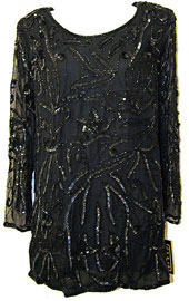 #2927. Long Sequin Blouse.