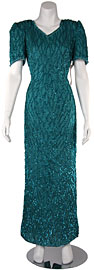 Short Sleeved Formal Evening Dress
