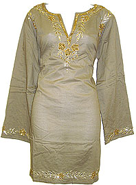 #323. Long Sleeve Beaded Embroidered Top .
