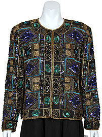 Multi-Colored Sequin Beaded Jacket