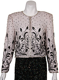 #3415. Floral Pattern Beadwork Jacket.