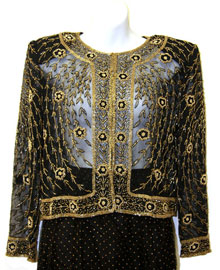 See Thru Sequin Beaded Jacket