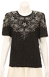 Pull-over Sequin Beaded Top