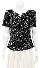 Sparkling Night Hand Sequined Blouse. 4377.
