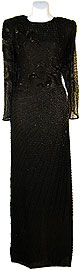 Full Sleeved Beaded Sequin Gown