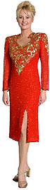 Heart Front Hand Beaded Short Dress