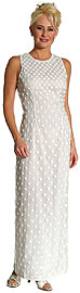Miniature Flower Beaded Formal Gown
