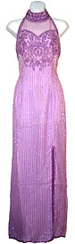 Halter Neck Sequined Formal Cocktail Dress 