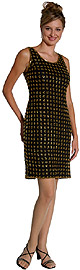 Sleevless Short Handbeaded Evening Dress