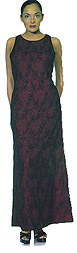 Floral Beadwork Silk Dress
