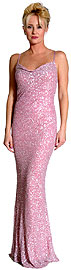 Tie Back Fully Beaded Gown