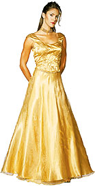 Boat Neck Beaded Long Formal Prom Gown