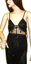 #kc70. Asymmetric Top with Bead Swirls and Petal Sequins.