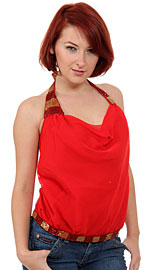 Sparkling Bricks Halter Neck Top. kc83.