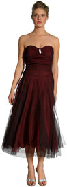 Off Shoulder Rouched Brooch and Net Formal Dress