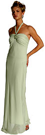 Halter Neck Beaded Formal Dress