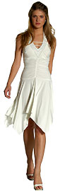 Form Fitting Asymmetric Short Cocktail & Party Dress