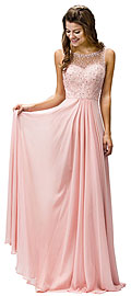 Sleeveless Sequins Embellished Floor Length Prom Dress