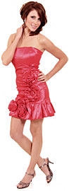 Short Figure Hugging Bubble Short Prom Dress