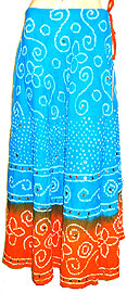 Bohemian Drawstring and Sequined Long Skirt. s12013-10.