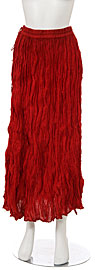 Full Length Crinkled Skirt. skt-a.