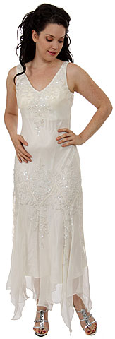 Beaded Neckline Short Plus Size Prom Dress. d1014.