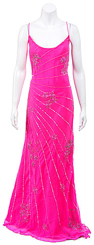 Floor Length Hand Beaded/Sequined Formal Dress with Jacket. 1035.