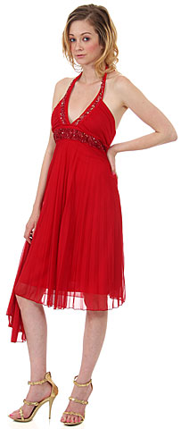 Halter Neck Empire Cut Formal Dress. 11051.