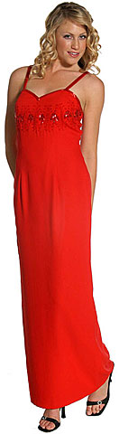 Slim Cut Full Length Formal Dress. 11052.