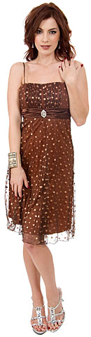 Empire Cut & Glittered Short Cocktail Dress. 11077b.