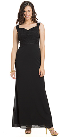 Sweetheart Neck Lace Top A-line Formal Evening Dress