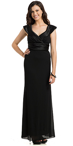 Sabrina Neck Pleated Evening Prom Gown