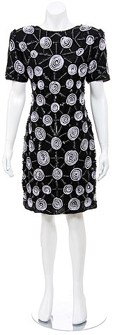 Galactic Inspired Hand Sequined Short Dress