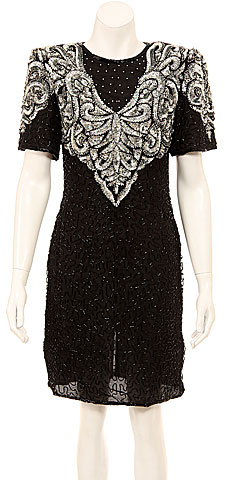 Beautiful Hand Beaded Formal Short Dress