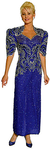 Sweetheart Full Length Beaded Sequin Evening Gown. 2702.