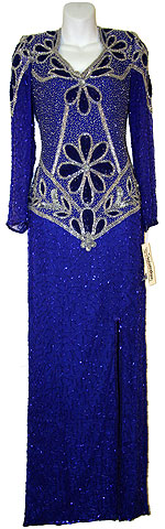 Floral Beaded Mother of the Bride Dress