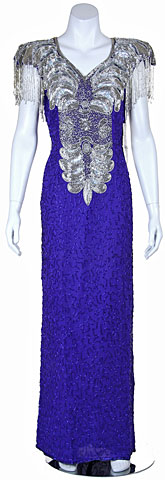 Elegant Hand Beaded Formal Gown
