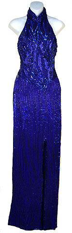 Halter Neck Off Shoulder Pageant Gown