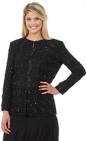 Round Shaped Beaded Design Jacket