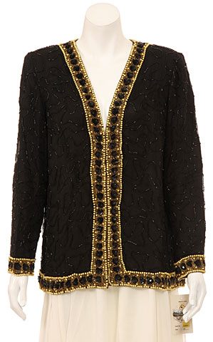 Long Sleeve Sophisticated Sequined Jacket