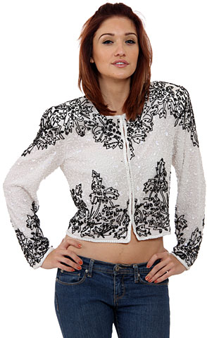 Mistletoe Hand Beaded Jacket
