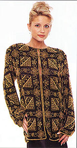 Multiple Bead Design Jacket