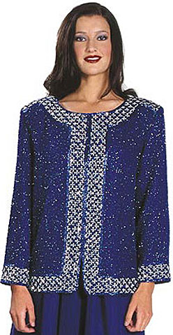 Bordered Beaded Jacket