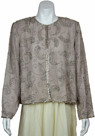 Semi-Circular Floral Print Jacket