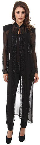 Full Length Sheer Long Jacket